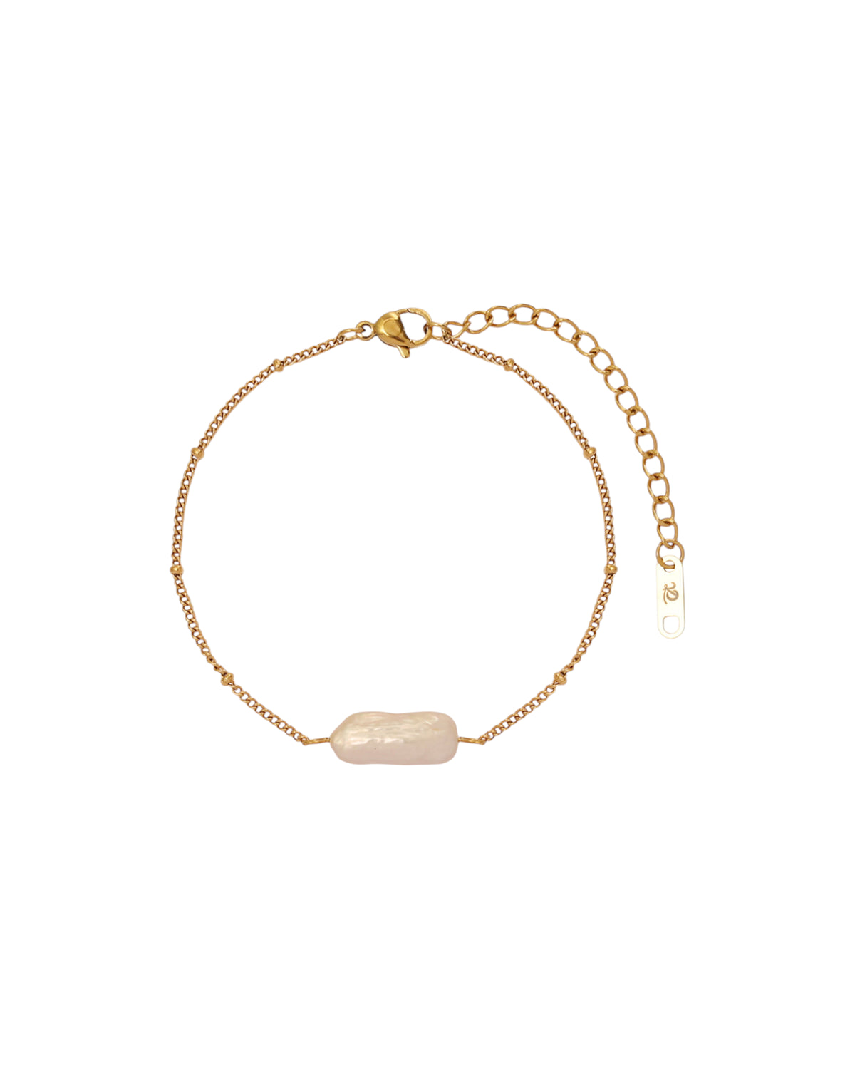 Pulsera Niebla Barroca en acero inoxidable con PVD oro 18K