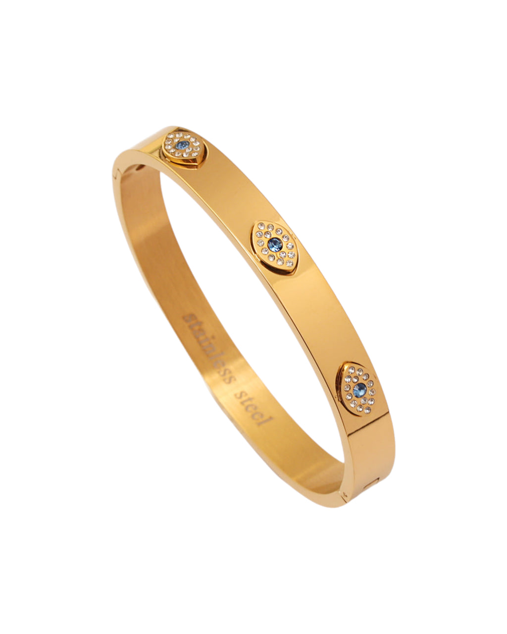 Pulsera Halo Firme en acero inoxidable con PVD oro 18K