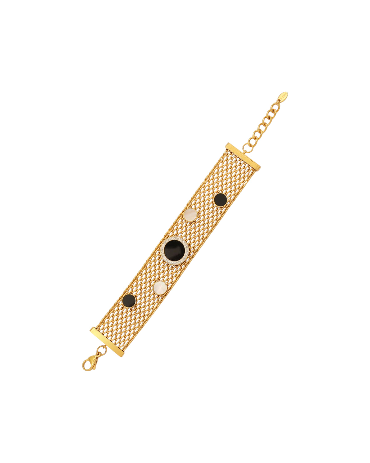 Pulsera Eclipse Dorado en acero inoxidable con PVD oro 18K
