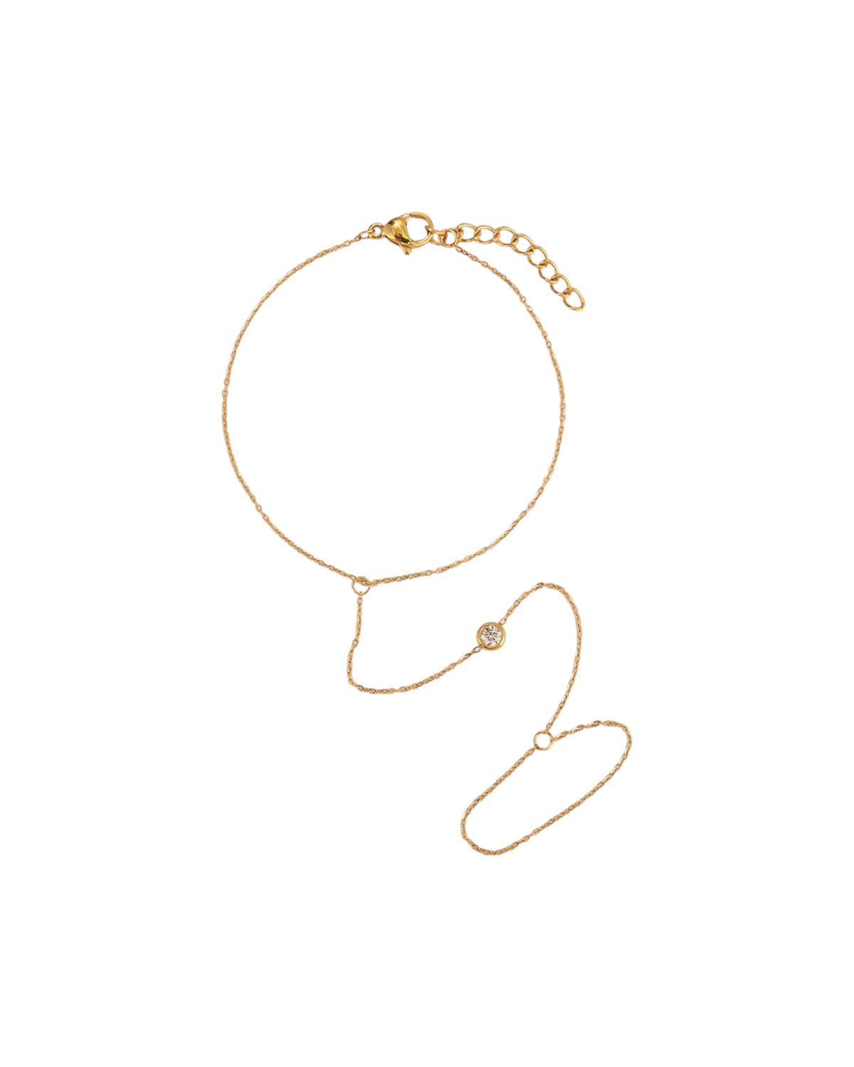 Pulsera Enlace de Luz en acero inoxidable con PVD oro 18K