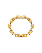 Pulsera Brazalete Enlace en acero inoxidable con PVD oro 18K
