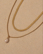 Vista adicional de collar Dúo Perla Aurora de Xihe By Dm