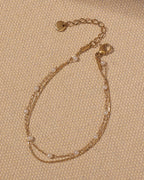 Vista adicional de collar Doble Luz de Perlas de Xihe By Dm