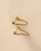 Vista adicional de aretes Chispa de Xihe By Dm