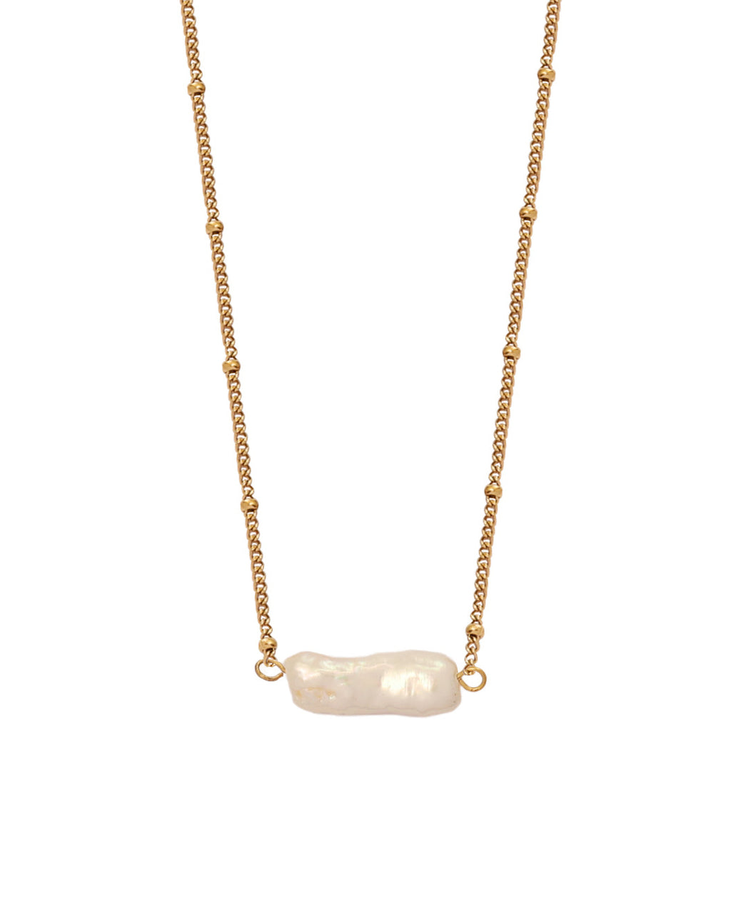 Collar Bruma Barroca en acero inoxidable con PVD oro 18K