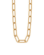 Collar Cadena Vértice en acero inoxidable con PVD oro 18K