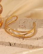 Vista adicional de pulsera Órbitas Doradas de Xihe By Dm