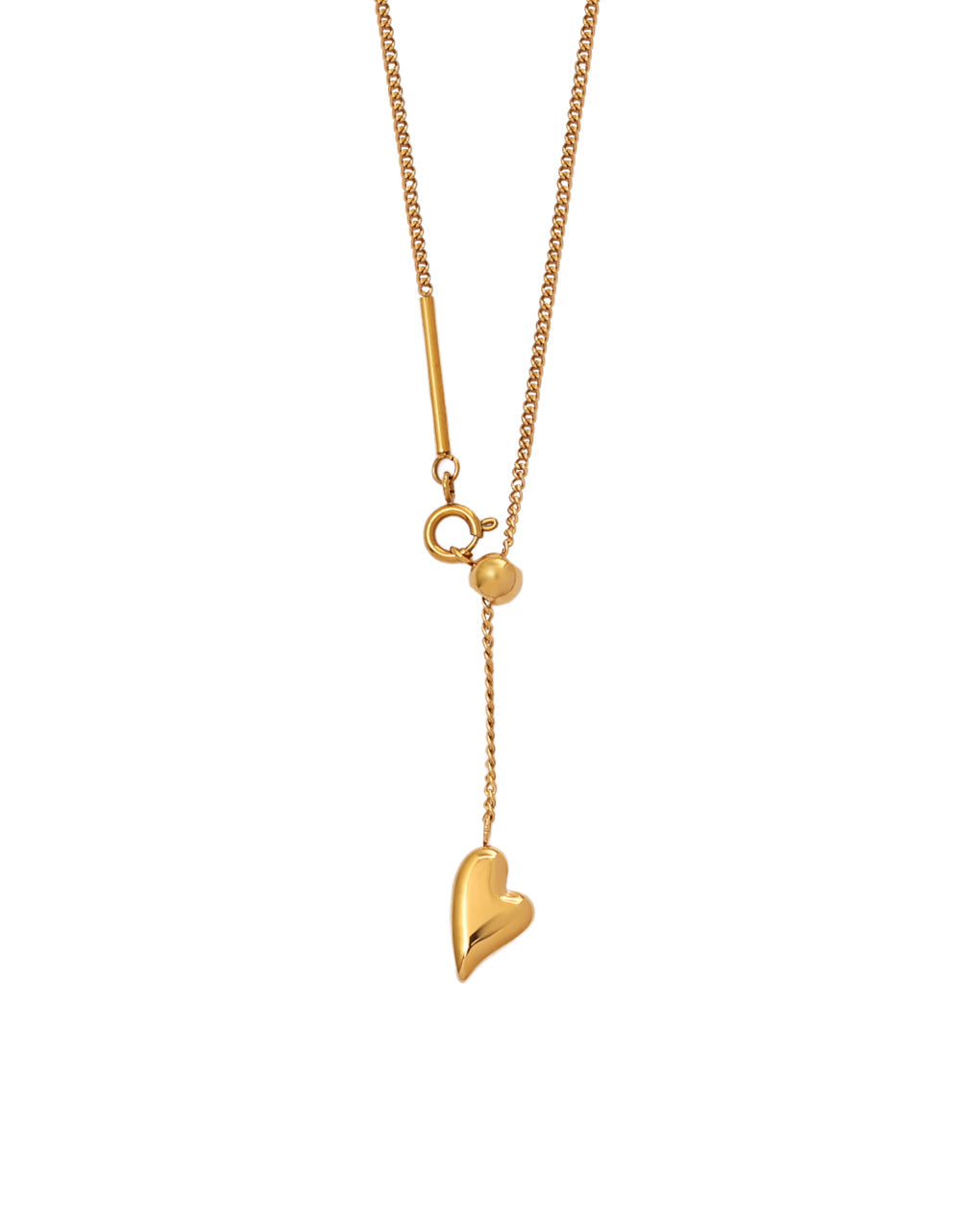 Collar Susurro Dorado en acero inoxidable con PVD oro 18K