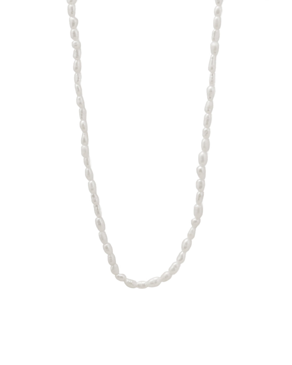Collar Perla Aurora en acero inoxidable con PVD oro 18K