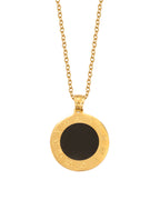 Collar Nocturno en acero inoxidable con PVD oro 18K