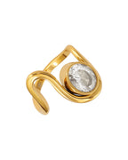 Anillo Brisa en acero inoxidable con PVD oro 18K