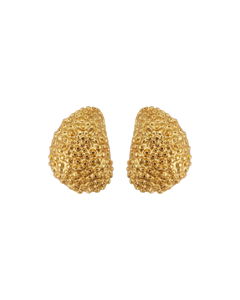 Aretes Lucero en acero inoxidable con PVD oro 18K