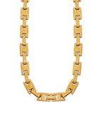 Collar Collar Enlace en acero inoxidable con PVD oro 18K